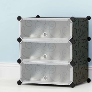 3 Cubes Storage Cabinet Shoe Rack