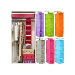 5-Shelf Fabric Hanging Wardrobe Closet Storage