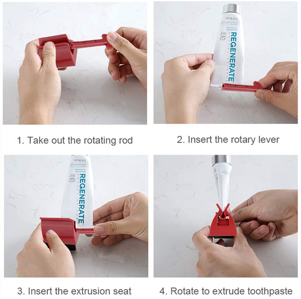 Toothpaste seat dispenser holder | Rolling Toothpaste Tube