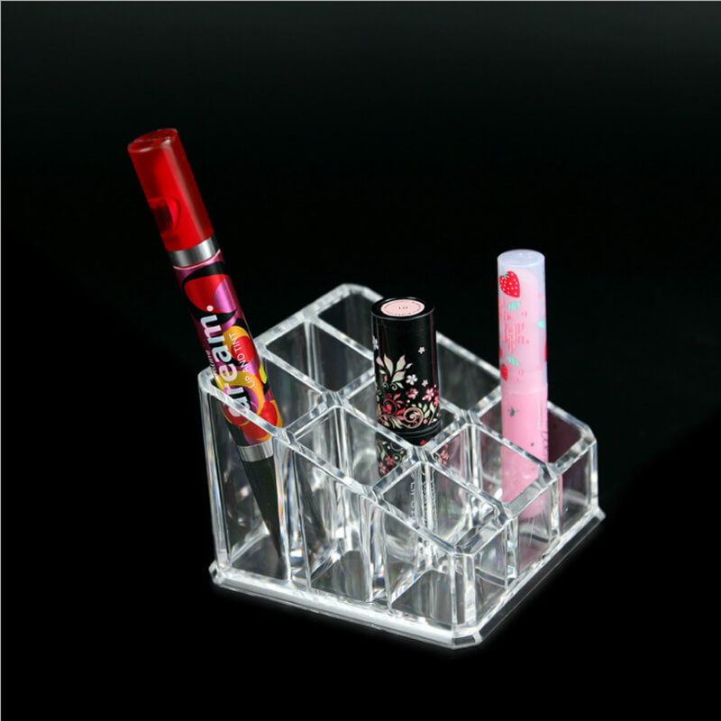 Lipstick Organizer Acrylic Crystal With 9 Grids Store