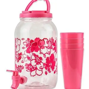 Alternative view of 5 Litre Plastic Beverage Dispenser With 4 Glass