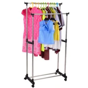 Alternative view of Double Pole Clothes Hanger Rack