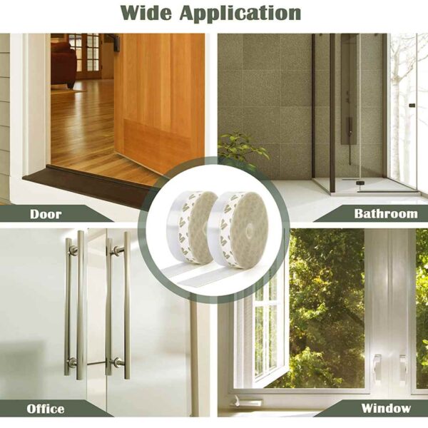 5 Meter Self-Adhesive Sealing Strip Door Bottom Seal for Home in Pakistan – Dustproof, Waterproof & Easy to Install