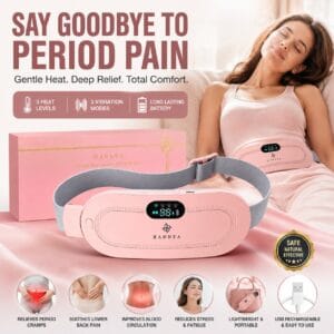 Electric Heating Pad with Massage for Period Pain Relief-best4buy.pk
