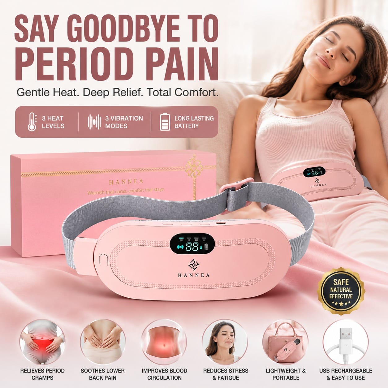Electric Heating Pad with Massage for Period Pain Relief 1 Electric Heating Pad with Massage for Period Pain Relief-best4buy.pk